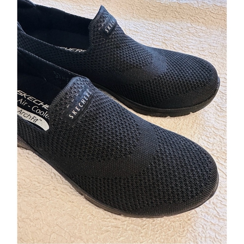 Skechers Arch Fit Refine 2.0 Cascade Black Slip-On Shoes 6.5 - Picture 2 of 9